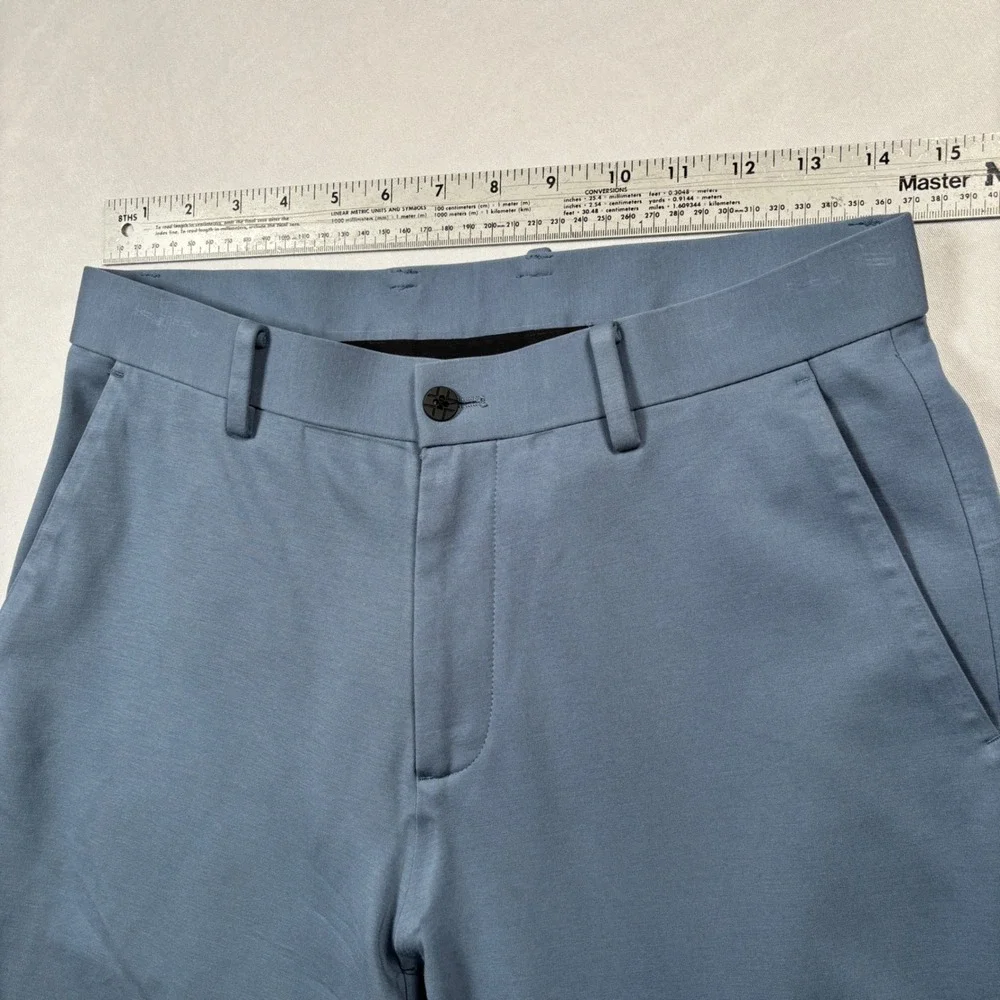 XSuit Performance Trousers Mens 30R Blue Stretch Tech Dress Pants‎ Slim Fit